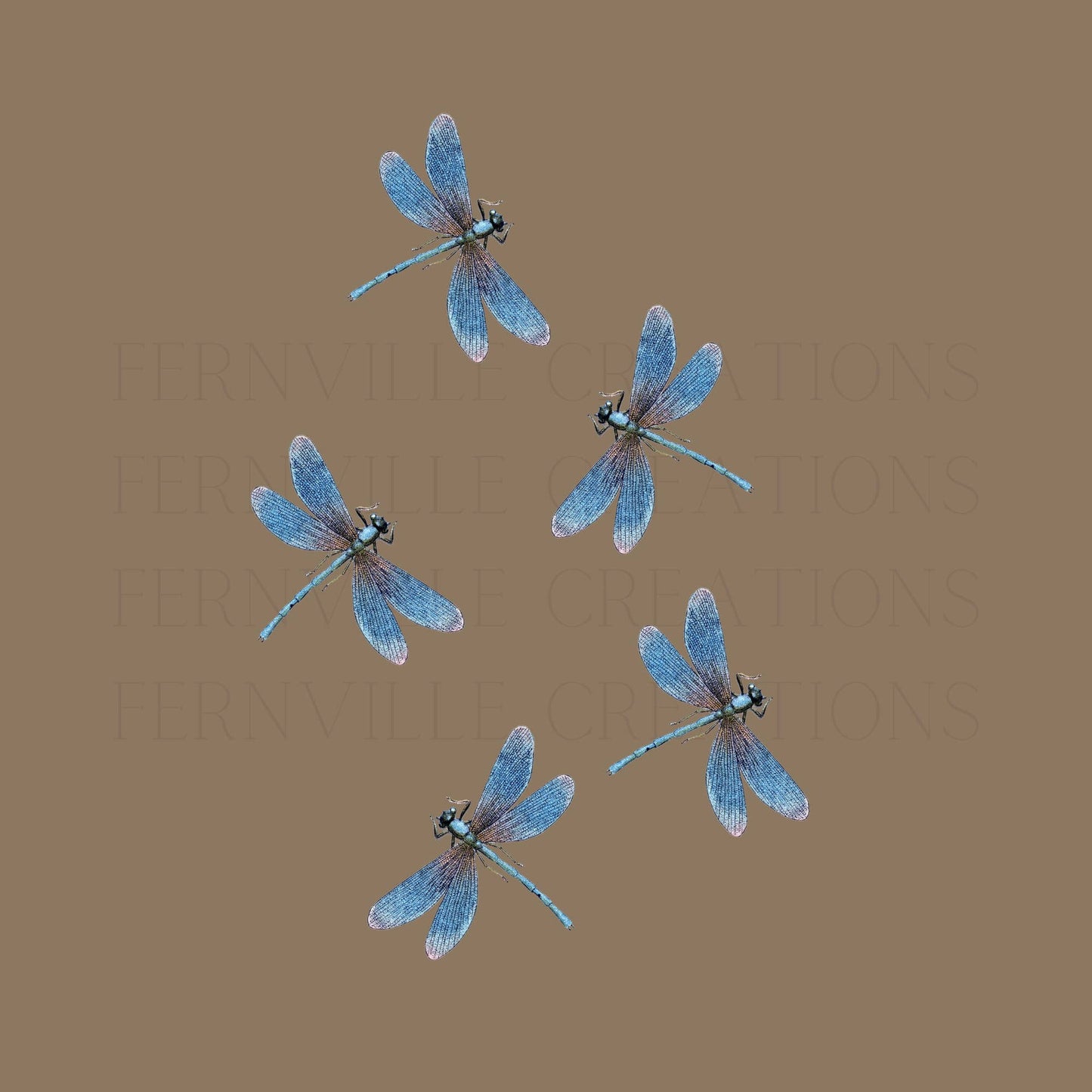 Fernville Creations - Luxury Dragonfly Microfiber & Cotton Hand Towel