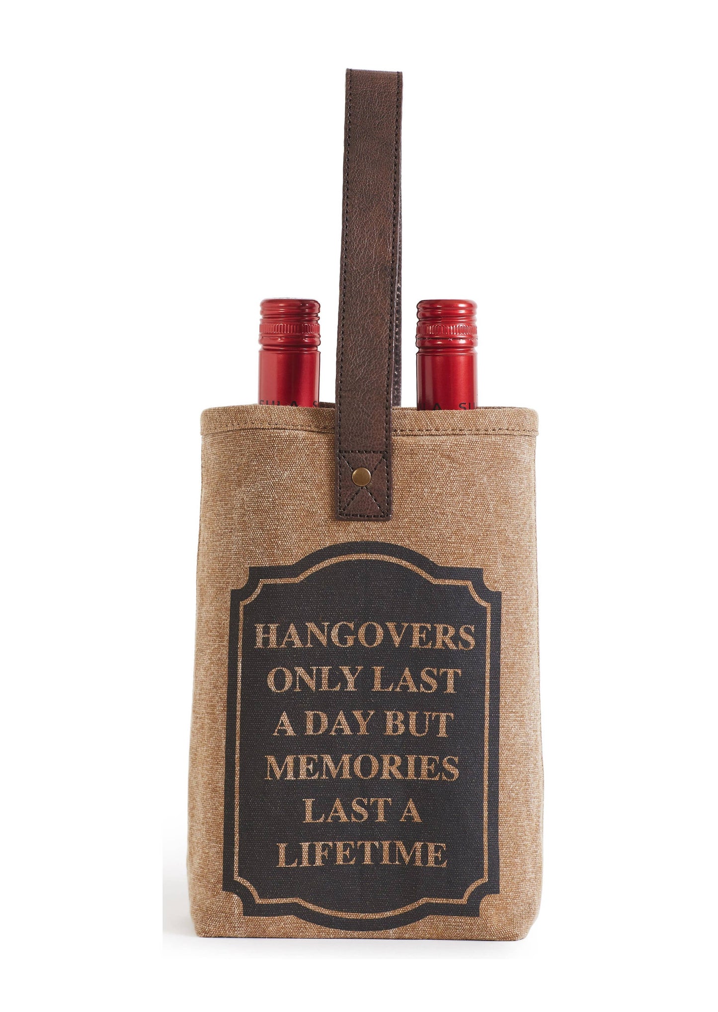 Mona B. - Memories Up-Cycled Canvas Double Wine Bag M-5621