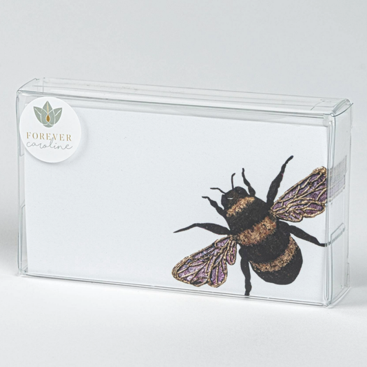 Forever Caroline LLC - Bee Tiny Cards w/ Original Art | Pack of 60 "Love Notes"
