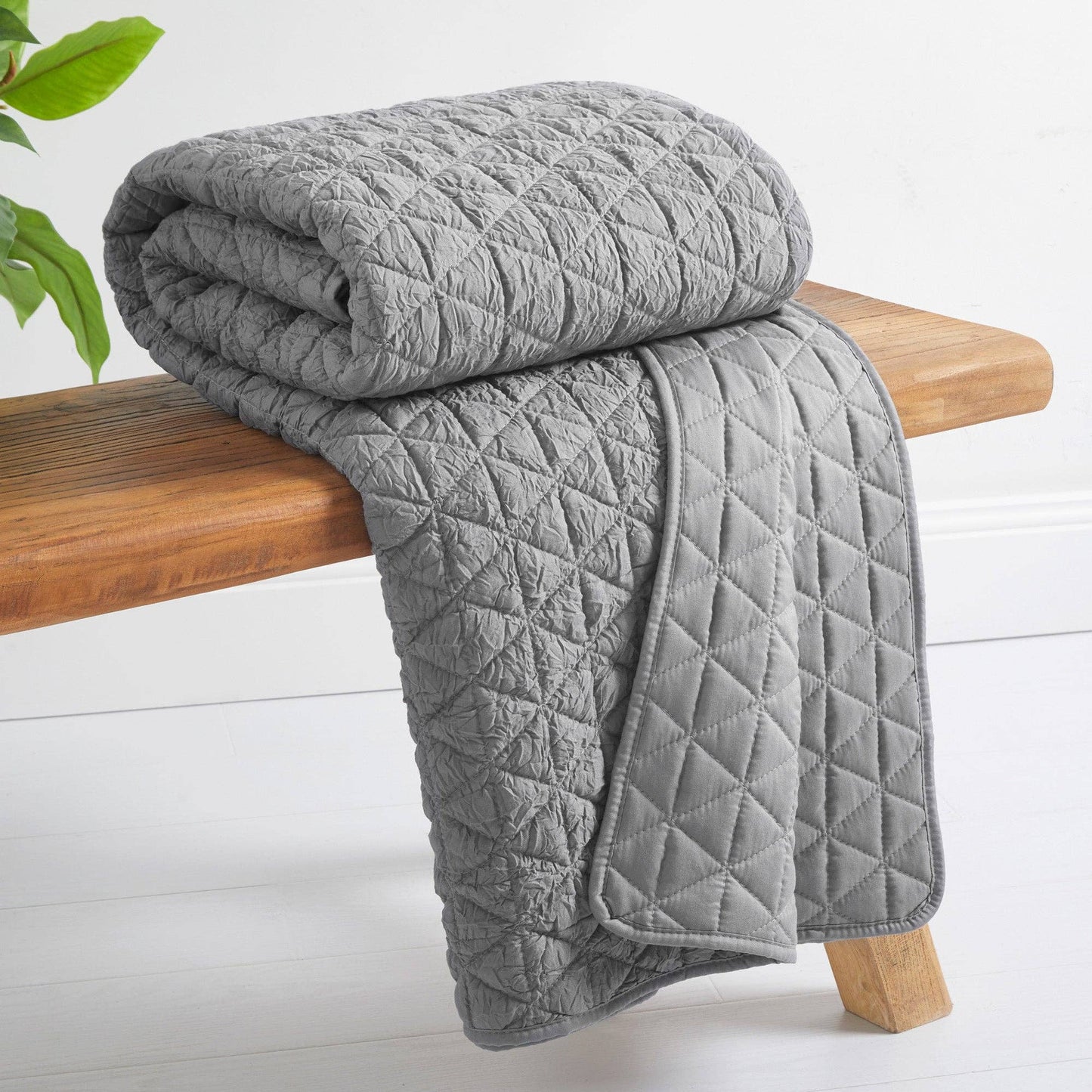 Levtex Home - Rowan Quilted Throw: Cream