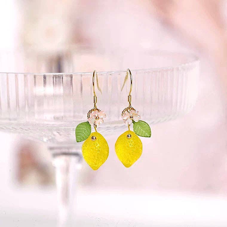 Haengseongworkshop - 18K Gold Plated S925 Lemon Earrings