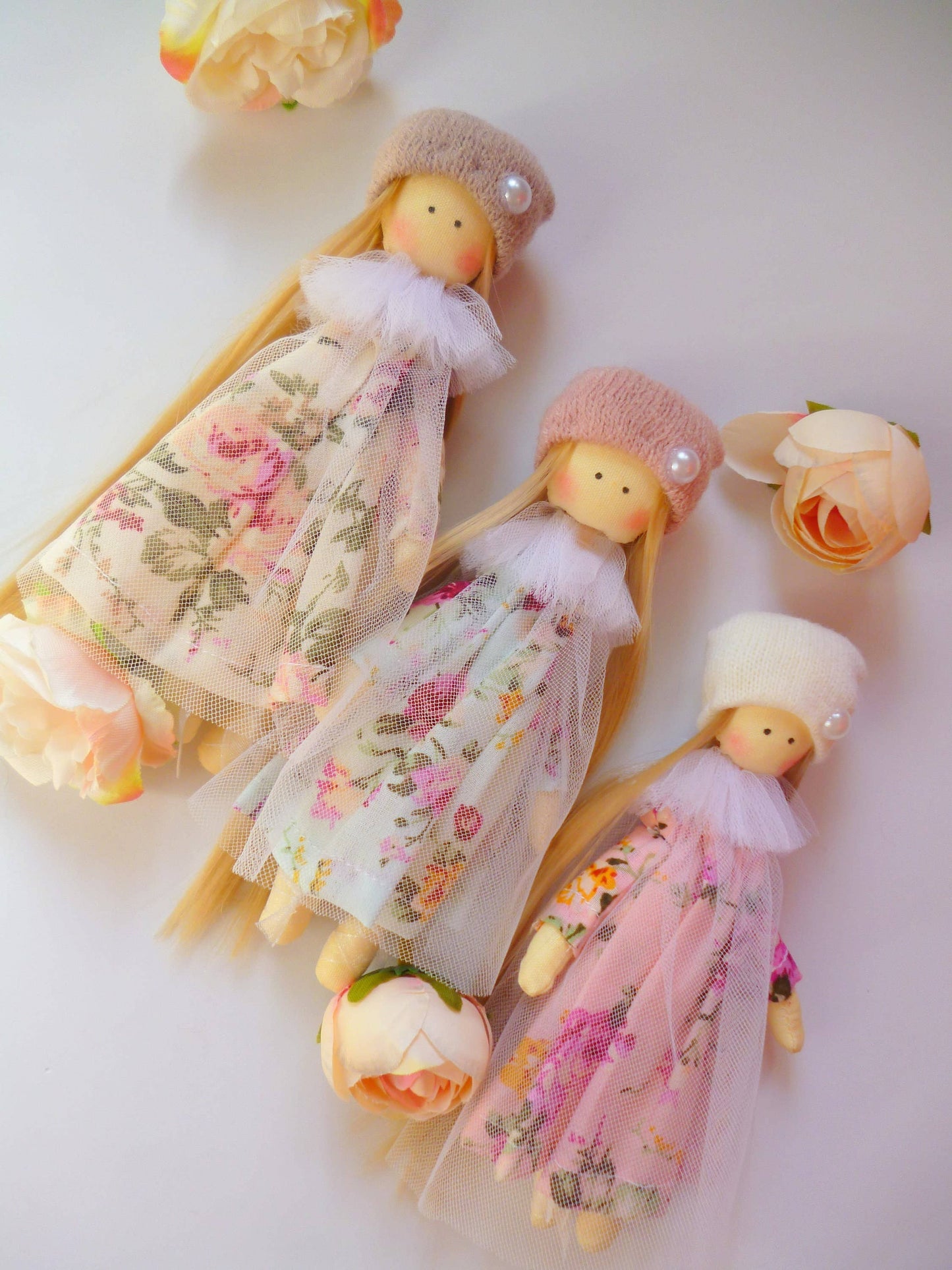 ChernikovaNataliya - Small Doll, Shabby Cloth Dolls, Mini Rag Doll, Textile Pocke: 2