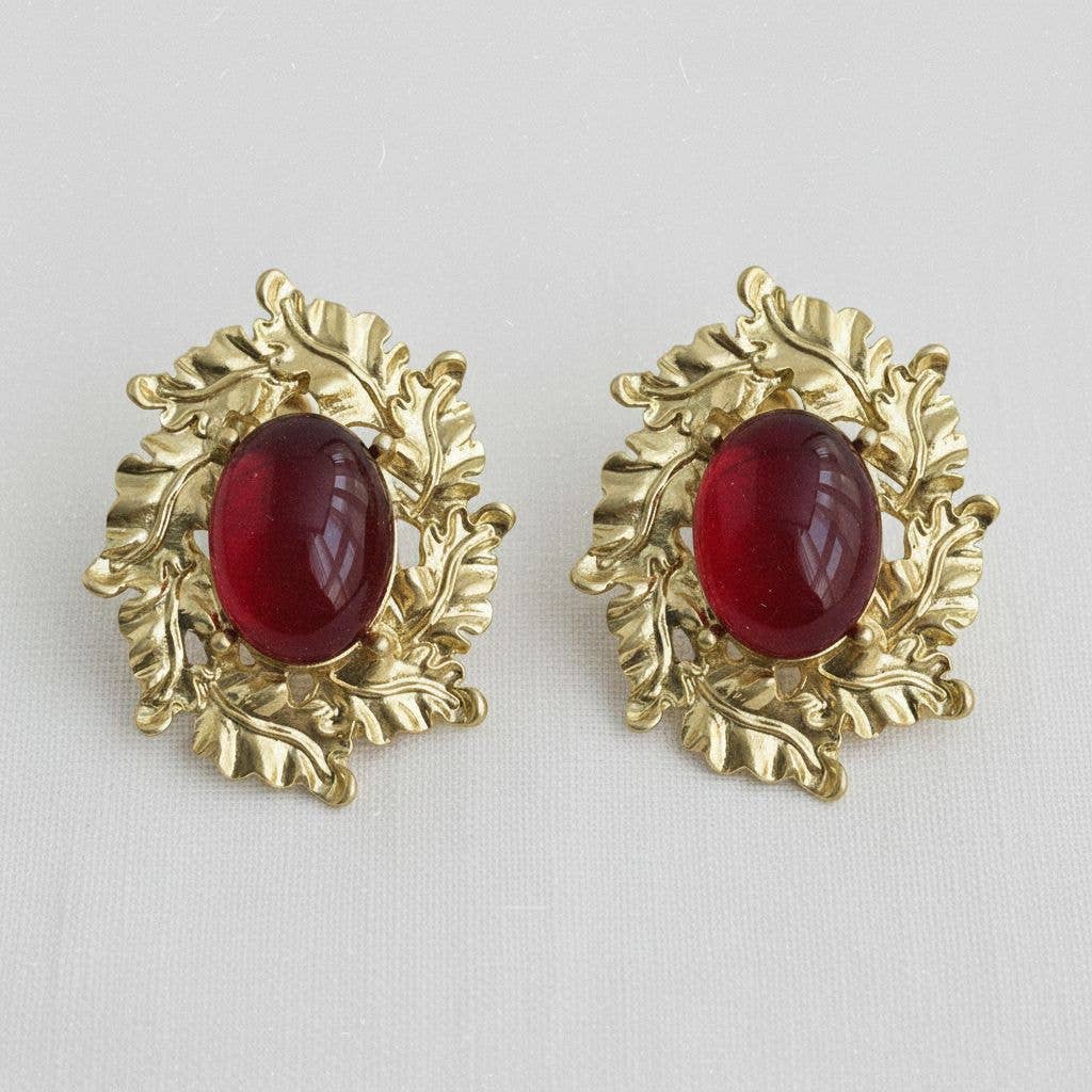 Ellemadera - Regal Vintage-Inspired Statement Earrings