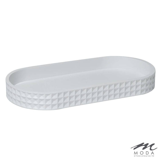Moda at Home Enterprises, Ltd - Braemar Tray Resin : White