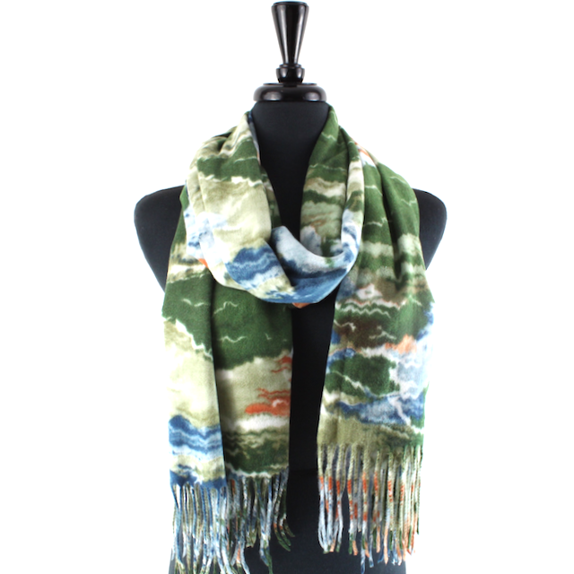 Pretty Persuasions - S23290 Cloudy Skies Scarf: 06 Khaki