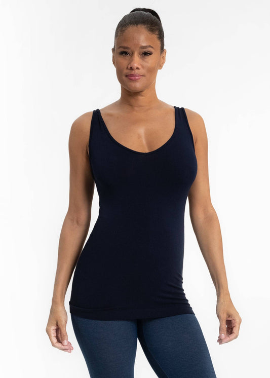 ELIETIAN - Reversible Tank: Navy / Long