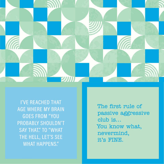 Drinks on Me - Napkin:  Shouldn't Say That/Passive Aggressive