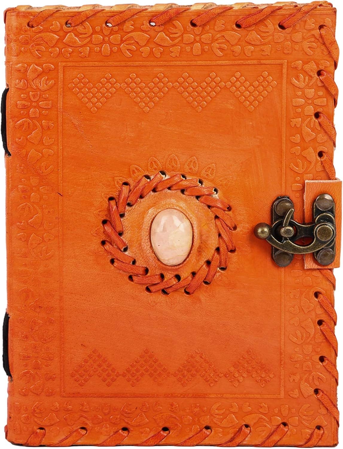 Tuzech Leather - Handmade 7x5 Leather Journal – Vintage Travel Writing Diary: Ocean Blue