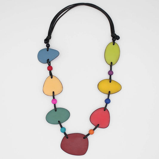 Sylca Designs - Multi Color Stepping Stones Necklace