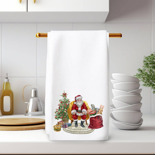Fernville Creations - Luxury Christmas Santa Hand Towel and Holiday Decor