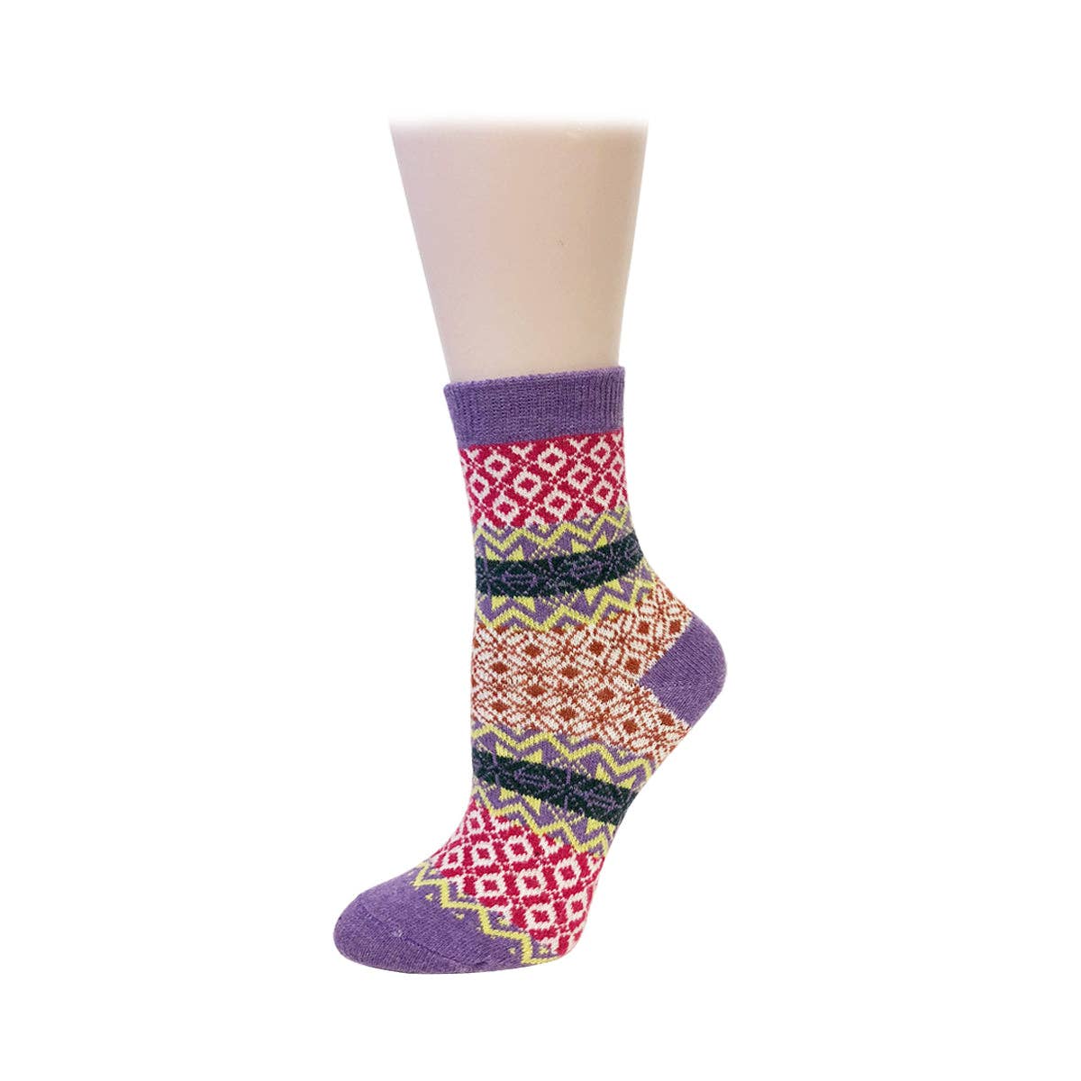 Wrapables.com - Wrapables Women's Thick Winter Warm Wool Socks (Set of 5): Boho
