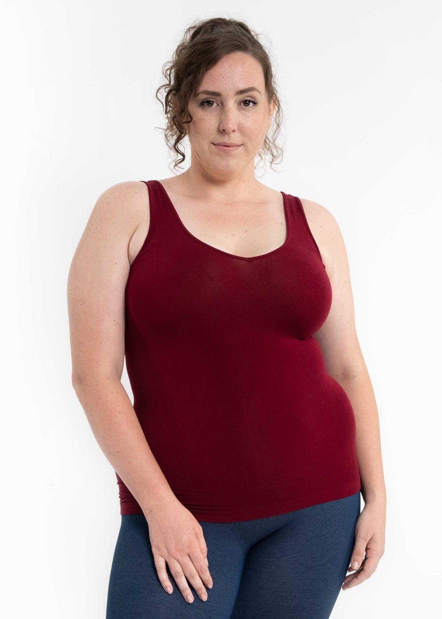 ELIETIAN - Reversible Tank - Curvy Fit: Magenta