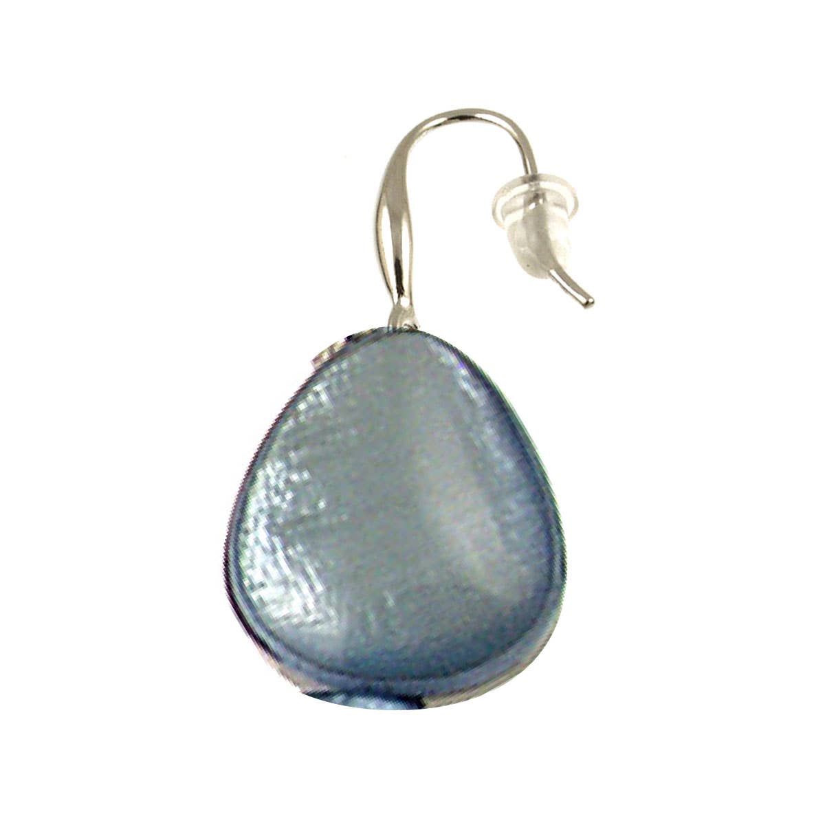 Origin Jewelry - Shoreline Serenade | Oval Resin & Shell Earrings in 5 Colors: Blue