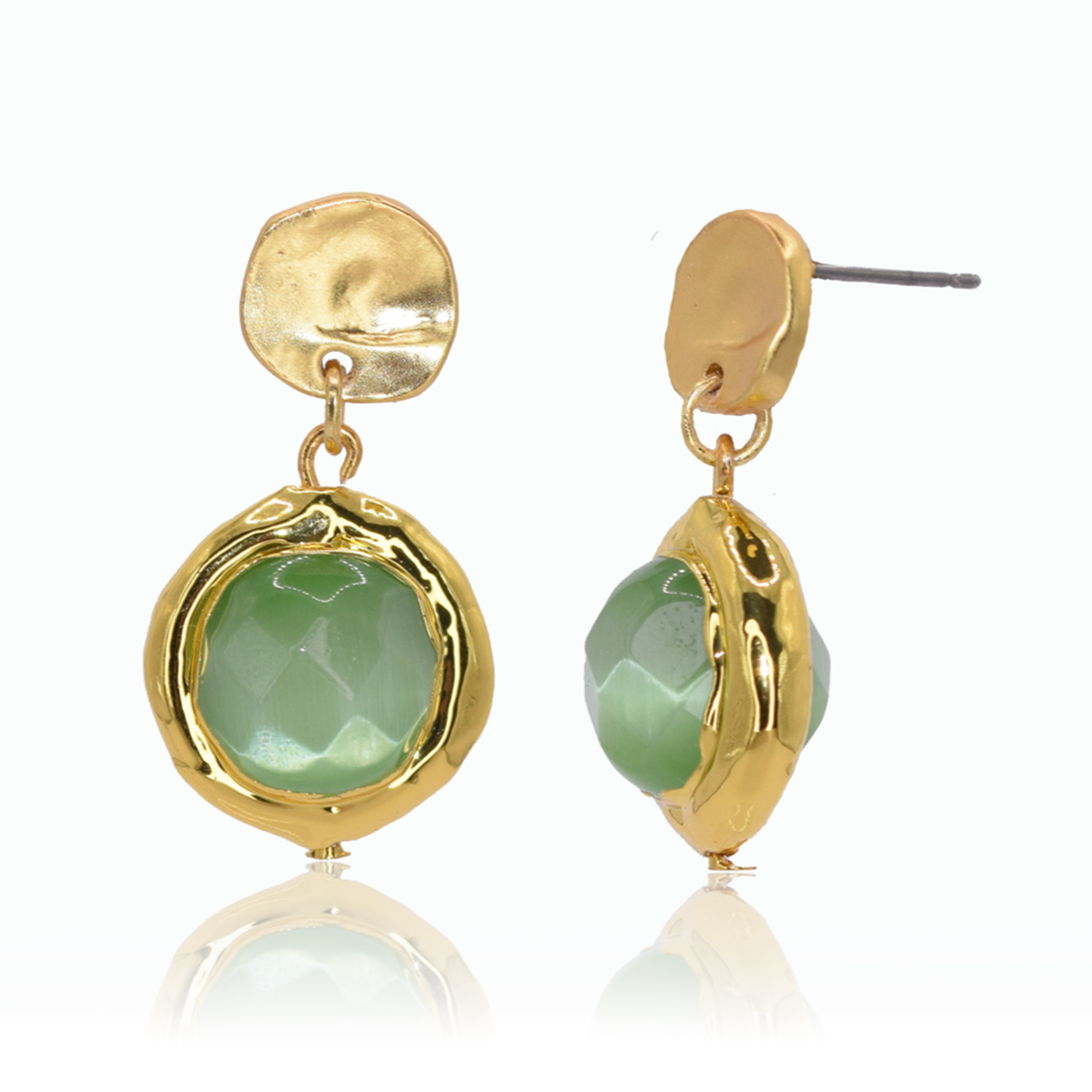 KARINE SULTAN - Coriandoli Earrings: Aquamarine Blue