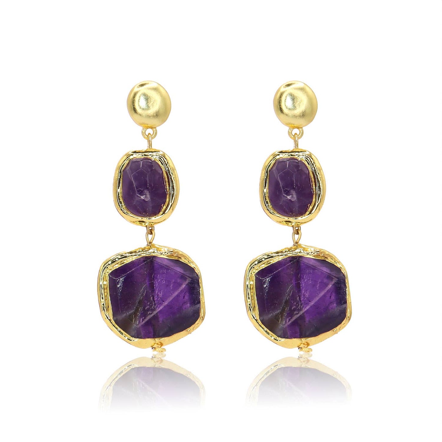 KARINE SULTAN - Luxurious Amethyst Earrings