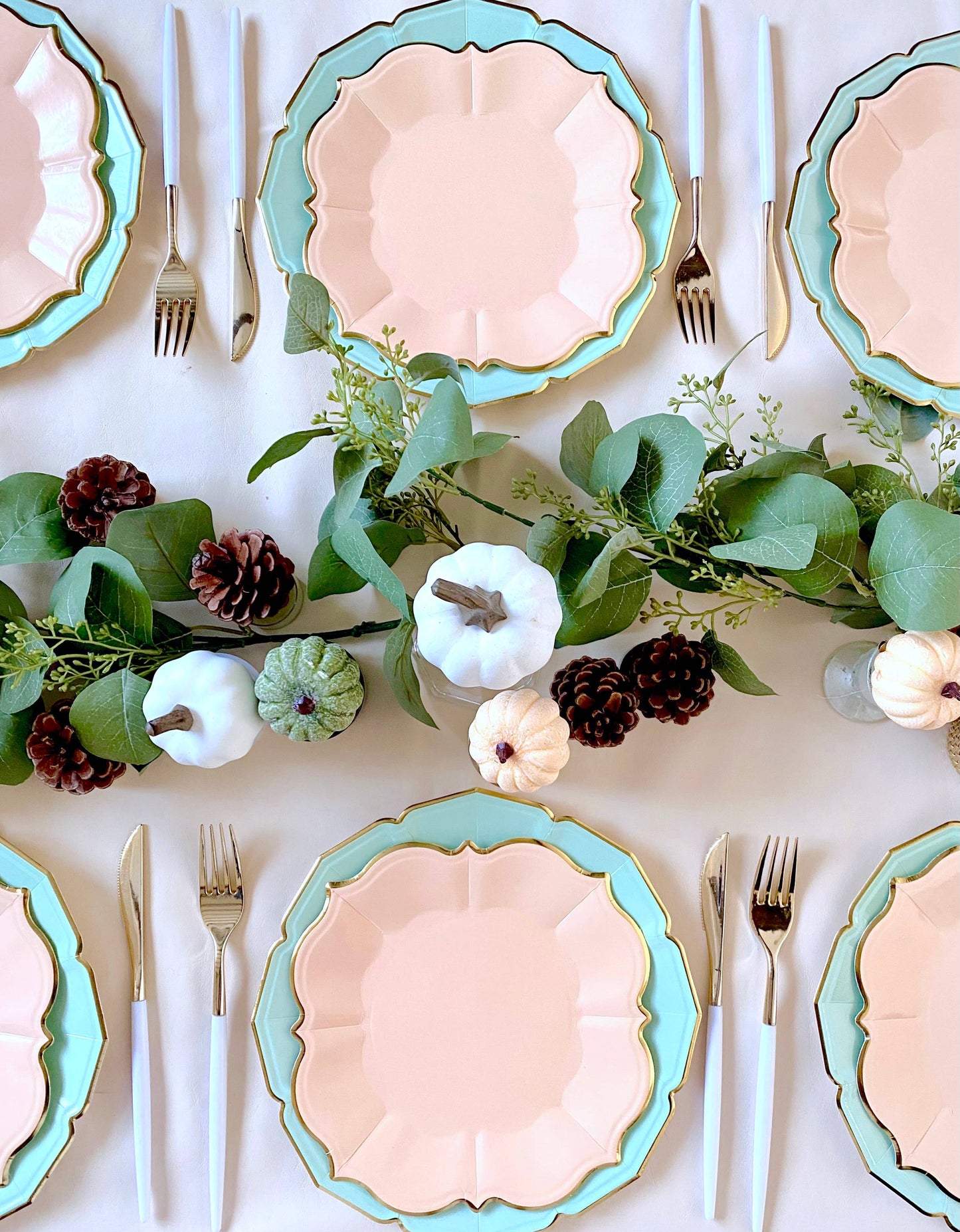 Eid Creations - 8 Sage Dinner Plates