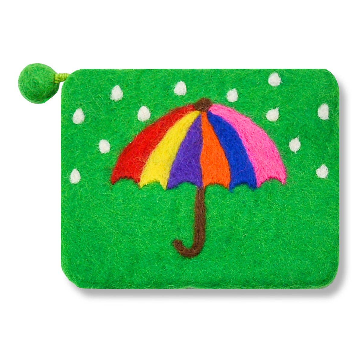 BNB Crafts Inc. - Umbrella Design Coin Purse: Green