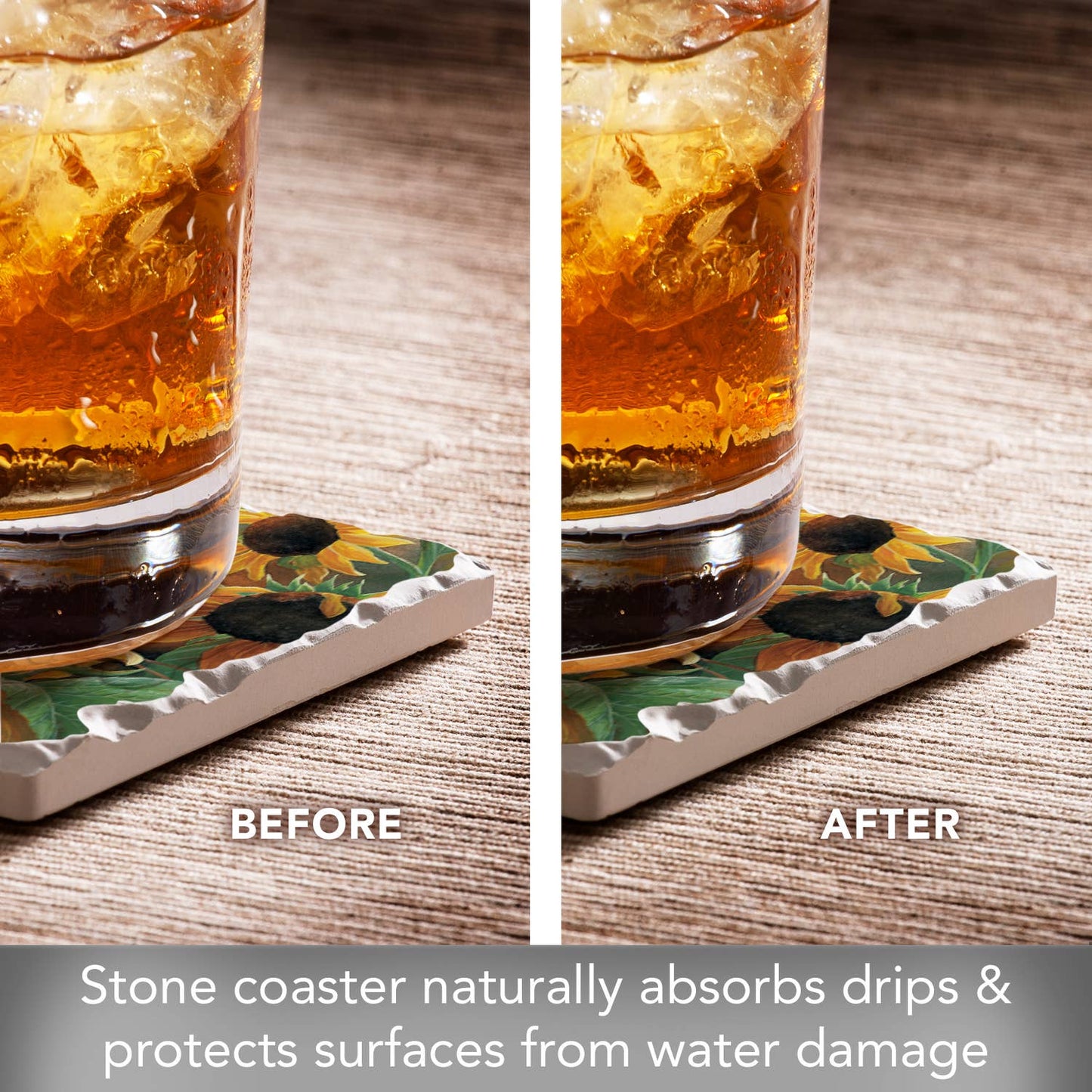 CounterArt/Highland Home/Thirstystone - Take Flight 9 Single Absorbent Stone Tumbled Tile Coaster