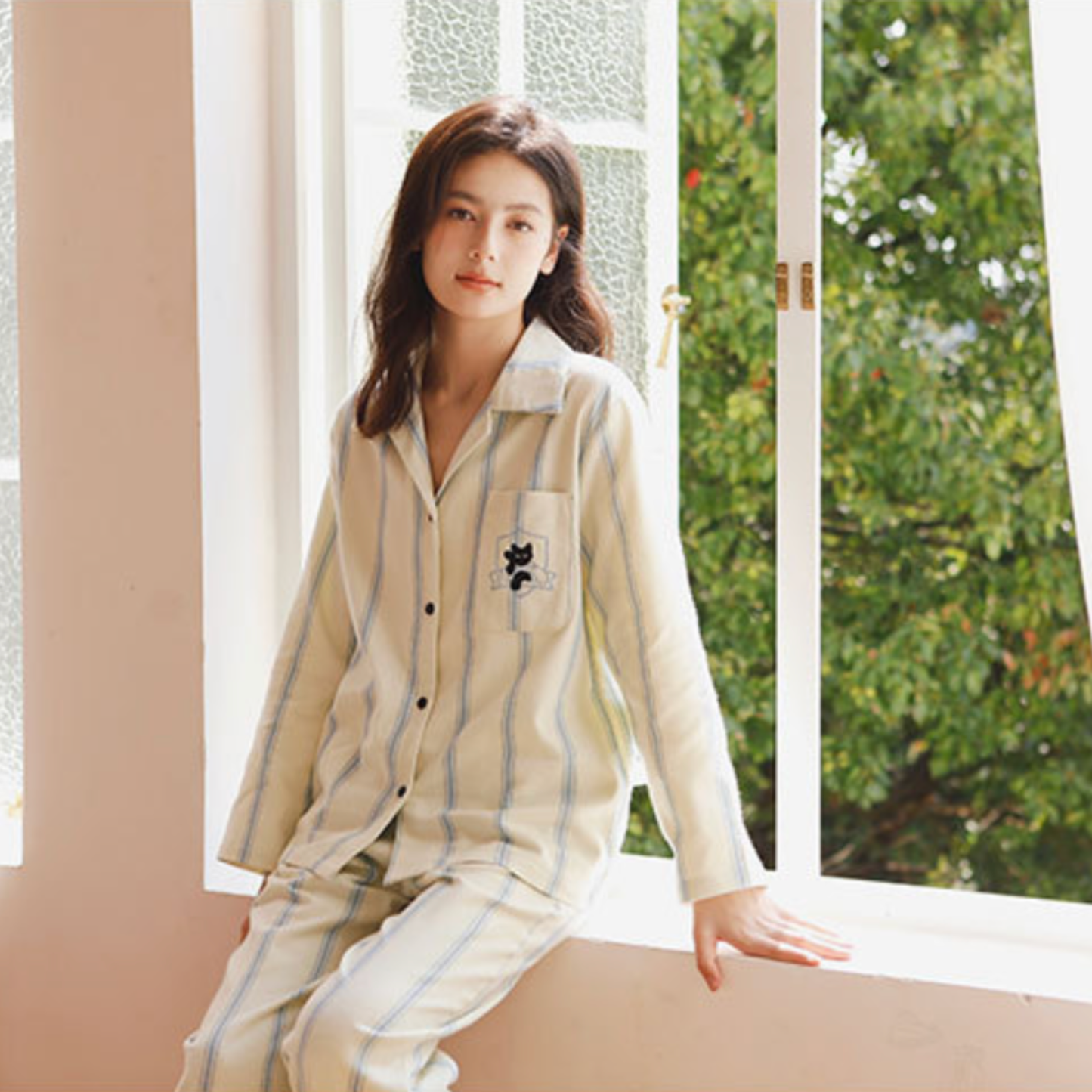 DrifWoo - Cotton Striped Loungewear Set – Comfortable & Warm: S