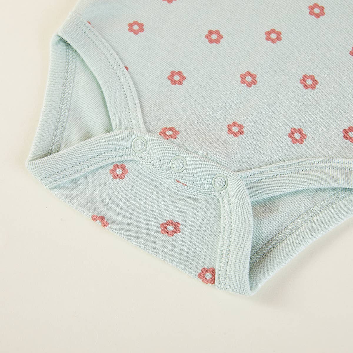 Lollipop Dreams - Pack of 3 Baby Girls Flower Pattern Bodysuits: 3-6M