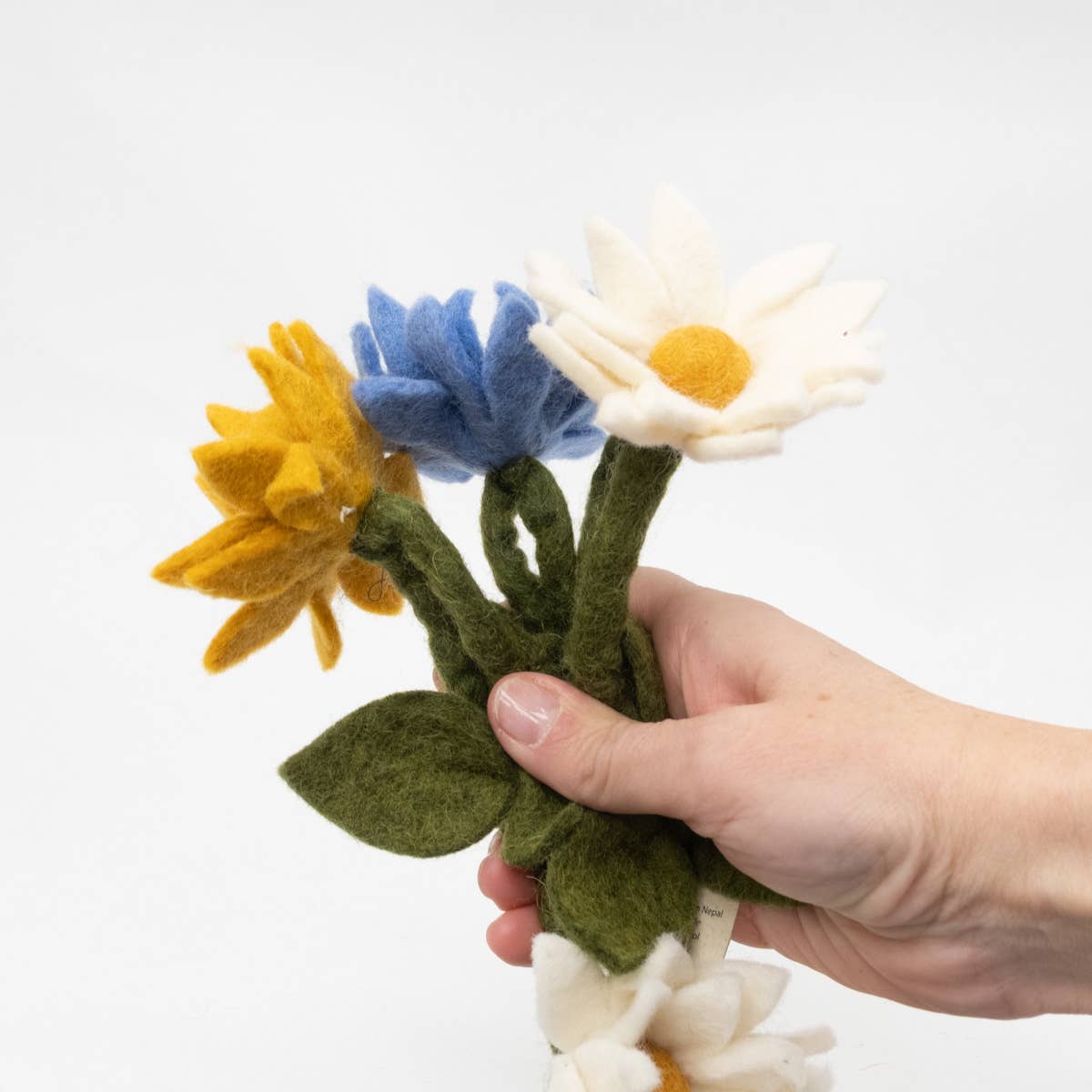 The Winding Road - Garland - Flowers - Blue, White and Yellow - Wall Decor