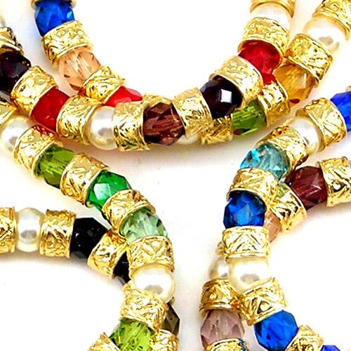 Alice Sturzinger LLC - Linda Murano Glass Stretch Bracelet: Multi