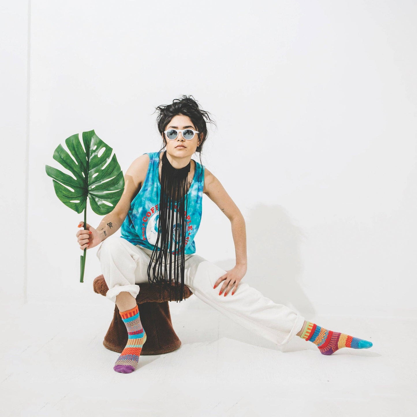 Solmate Socks - Cosmos Crew Socks | Eco-Friendly & Made in the USA: Medium (Women 8 - 10 / Men 7 - 9)