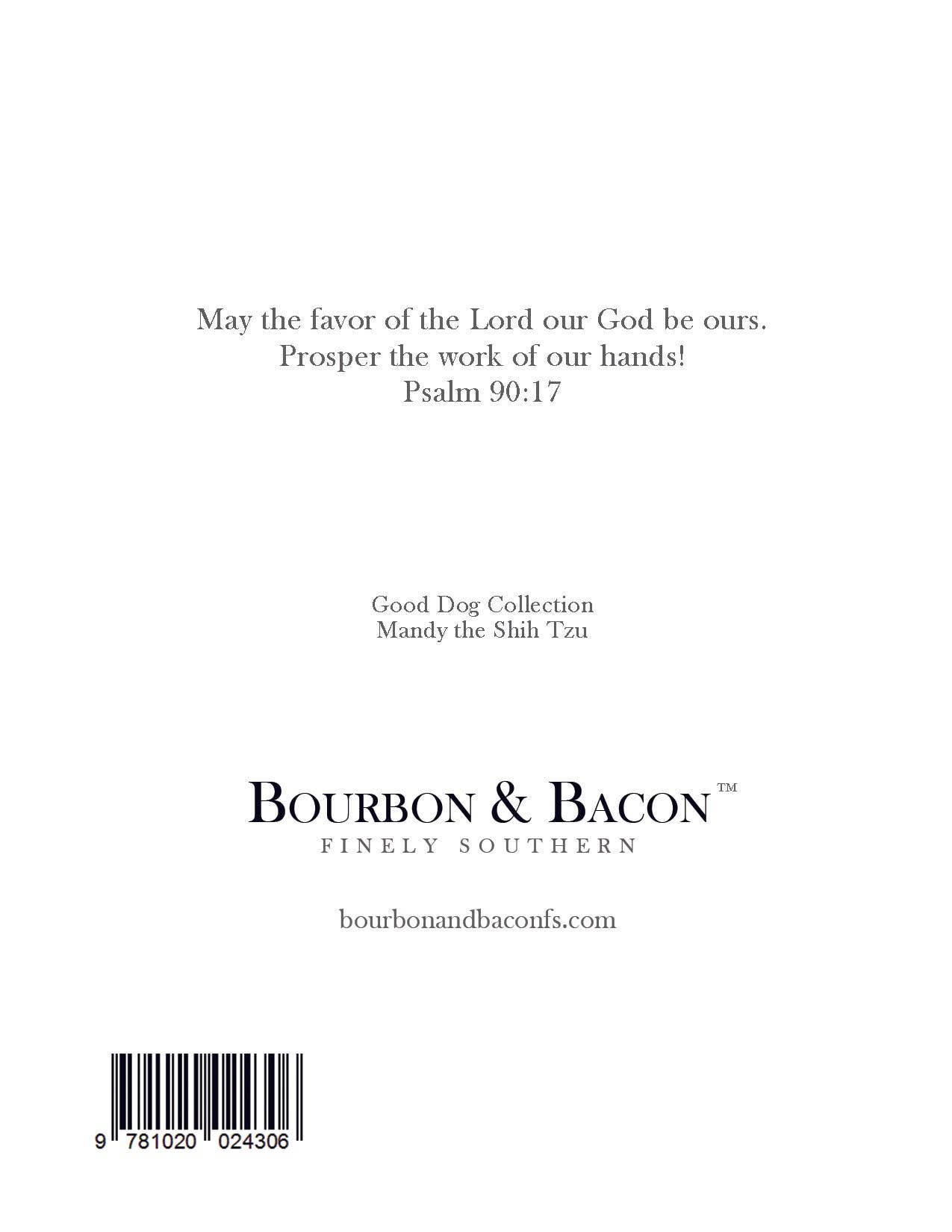 Bourbon & Bacon - Shih Tzu Note Cards