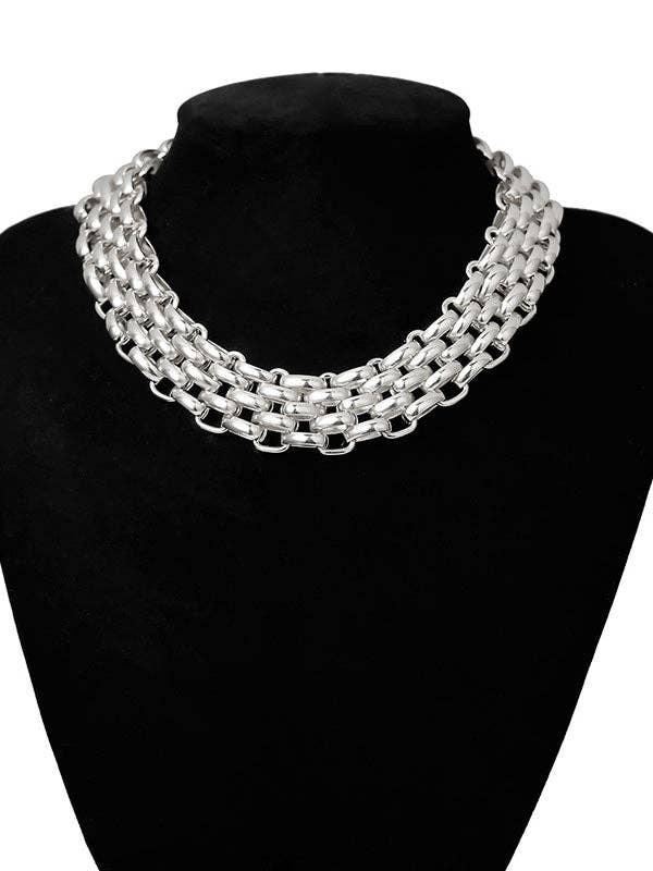 Elanora - Stylish Selection Necklaces Accessories: SILVER / One_size