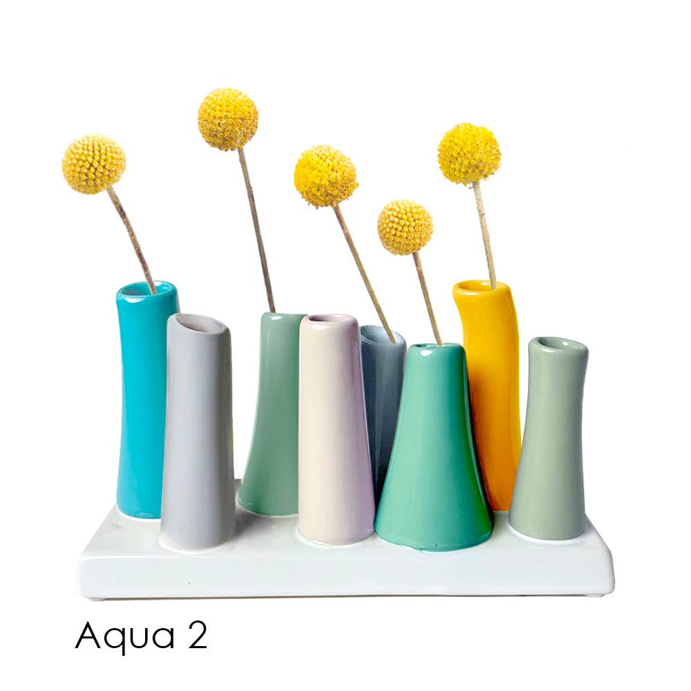 Chive - Pooley Modern Bud Vase For Flowers: Chartreuse