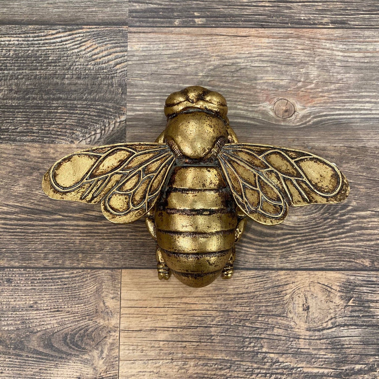 Modern World by Contrast Inc. - Gold Bee Wall Decor