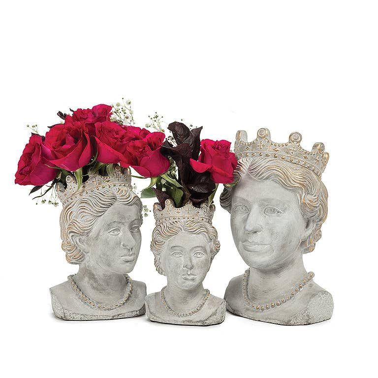 Abbott - Lg Queen Head Planter-11"H-2413