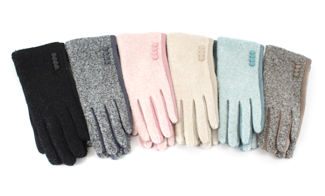 Pretty Persuasions - A23079 Windy Chic Gloves: 01 Black