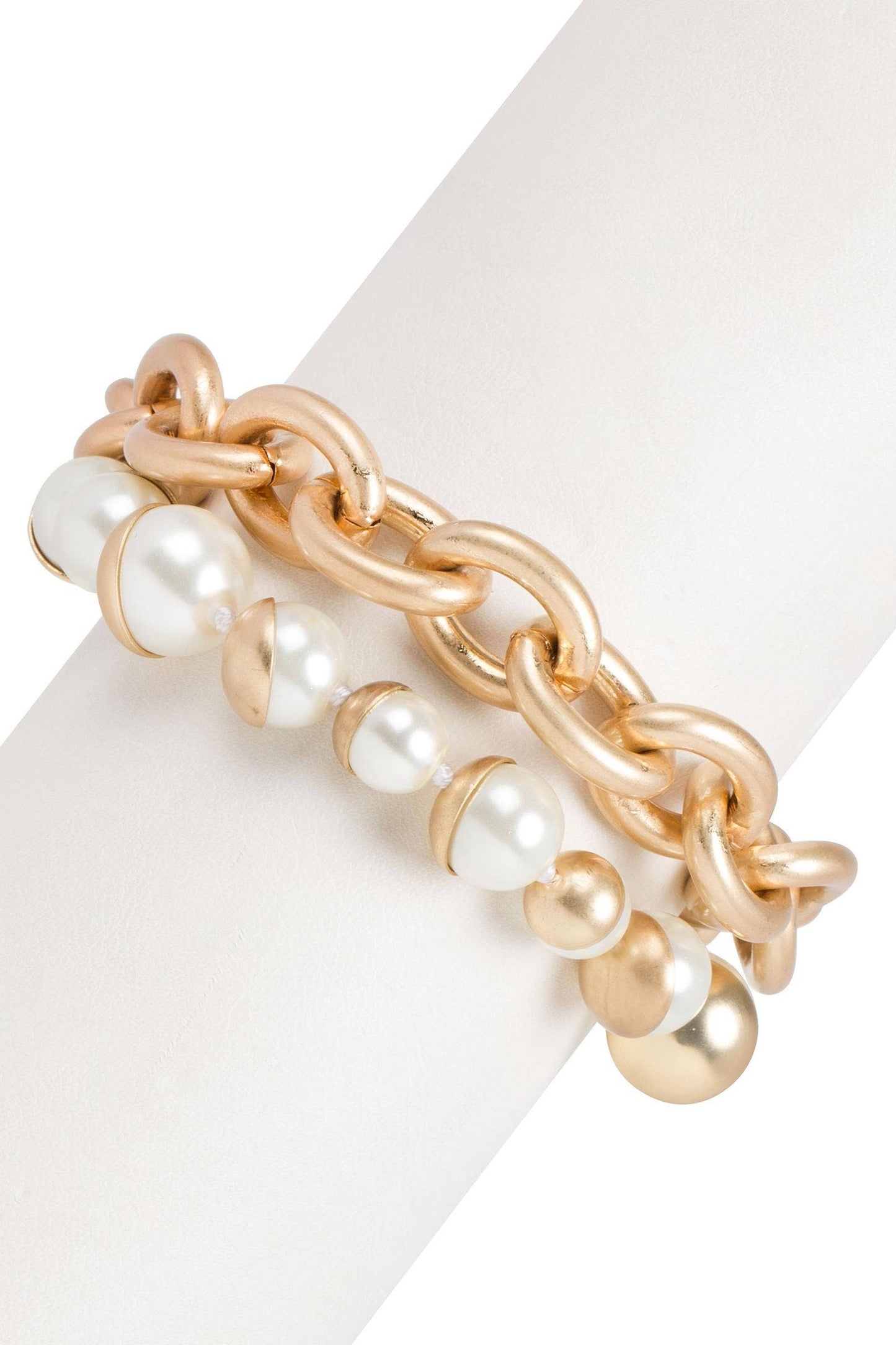 SAACHI - Single Moon Pearl Bracelet