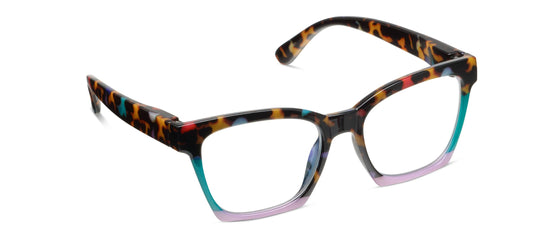 Peepers - Birdie (Blue Light): Peepfetti Tortoise Colorblock / Reading / 2.25