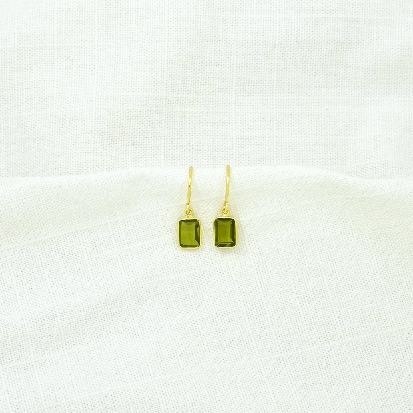 Schmuckoo Berlin - Celeste Earring Gold Silver 925 - Green Tourmaline