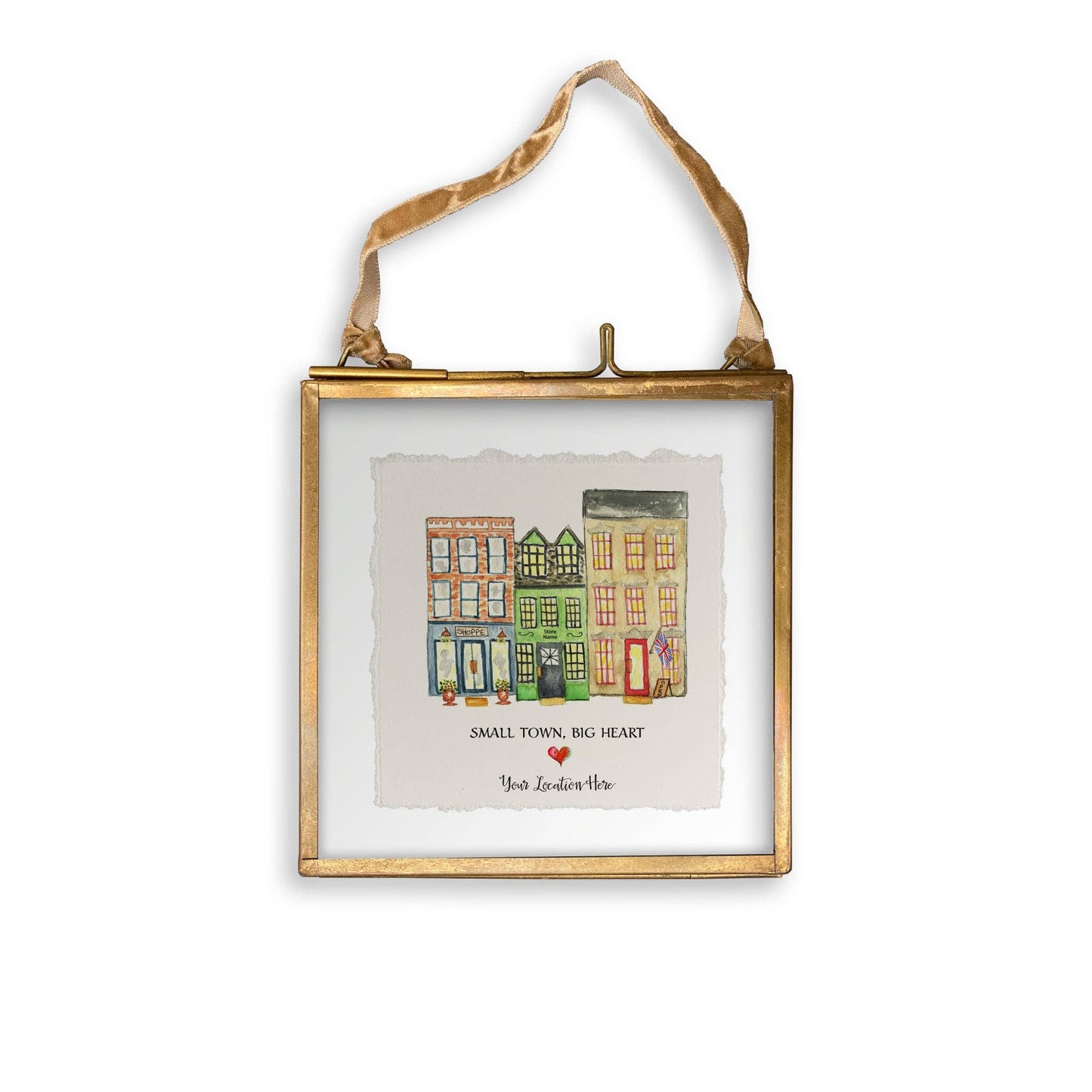 French Graffiti - Small Town Big Heart with Location United Kingdom: Tote Bag / -