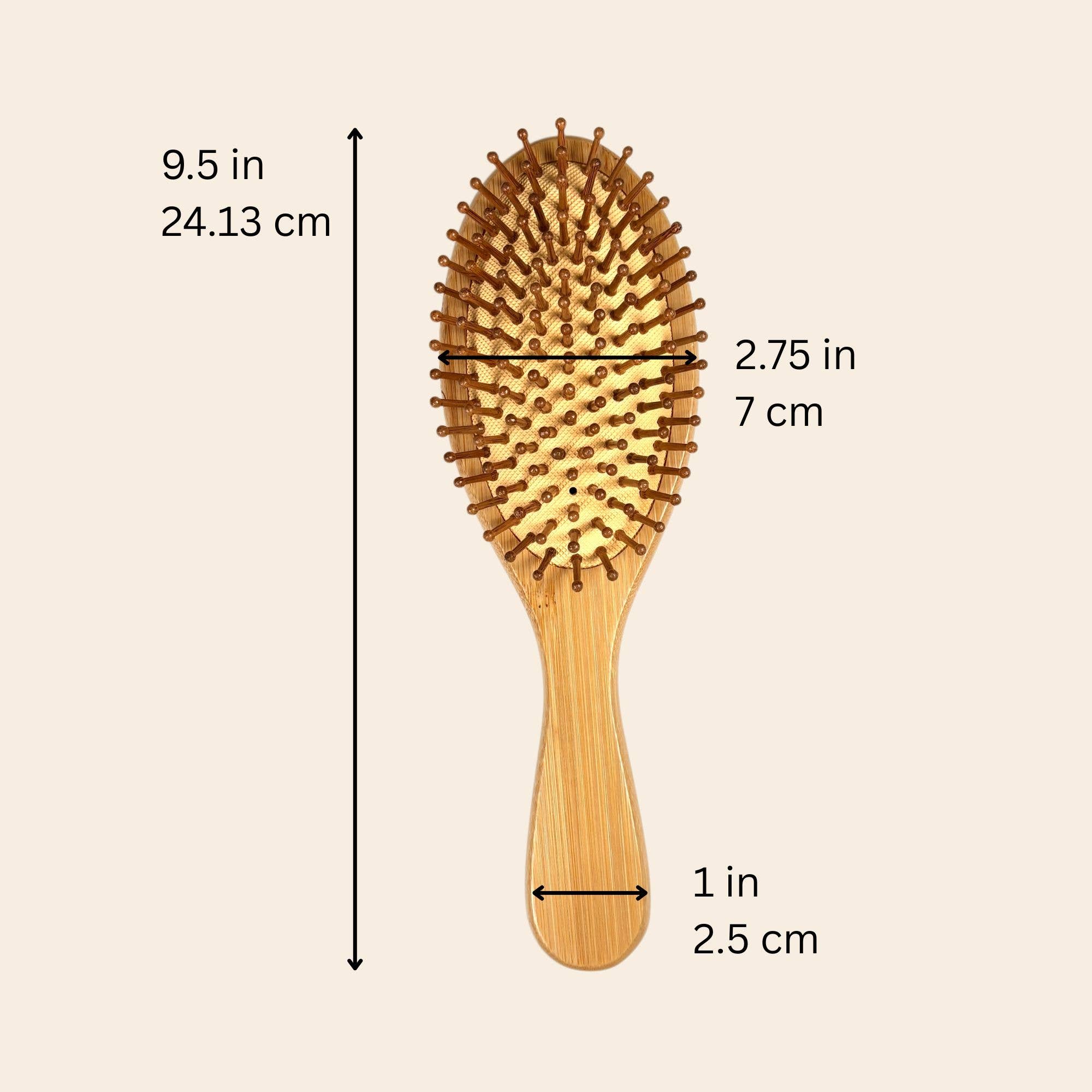 Bamboo Switch Paddle Hairbrush - Thumbnail 2