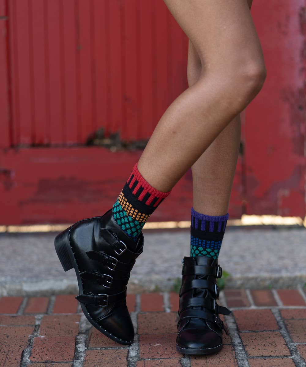 Solmate Socks - Gemstone Crew Socks | Eco-Friendly & Made in the USA: Small (Women 6 - 8 / Men 5 - 7)