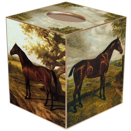 Marye-Kelley - TB220 Horses Tissue Box Cover: Paper Mache
