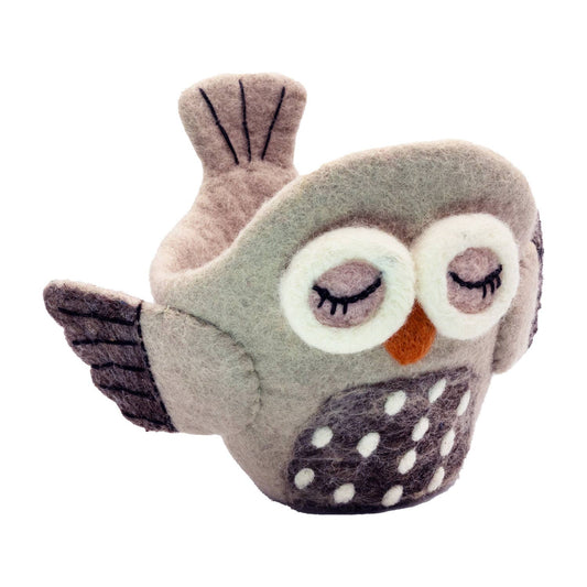 dZi Handmade - Owlsley Felt Pot