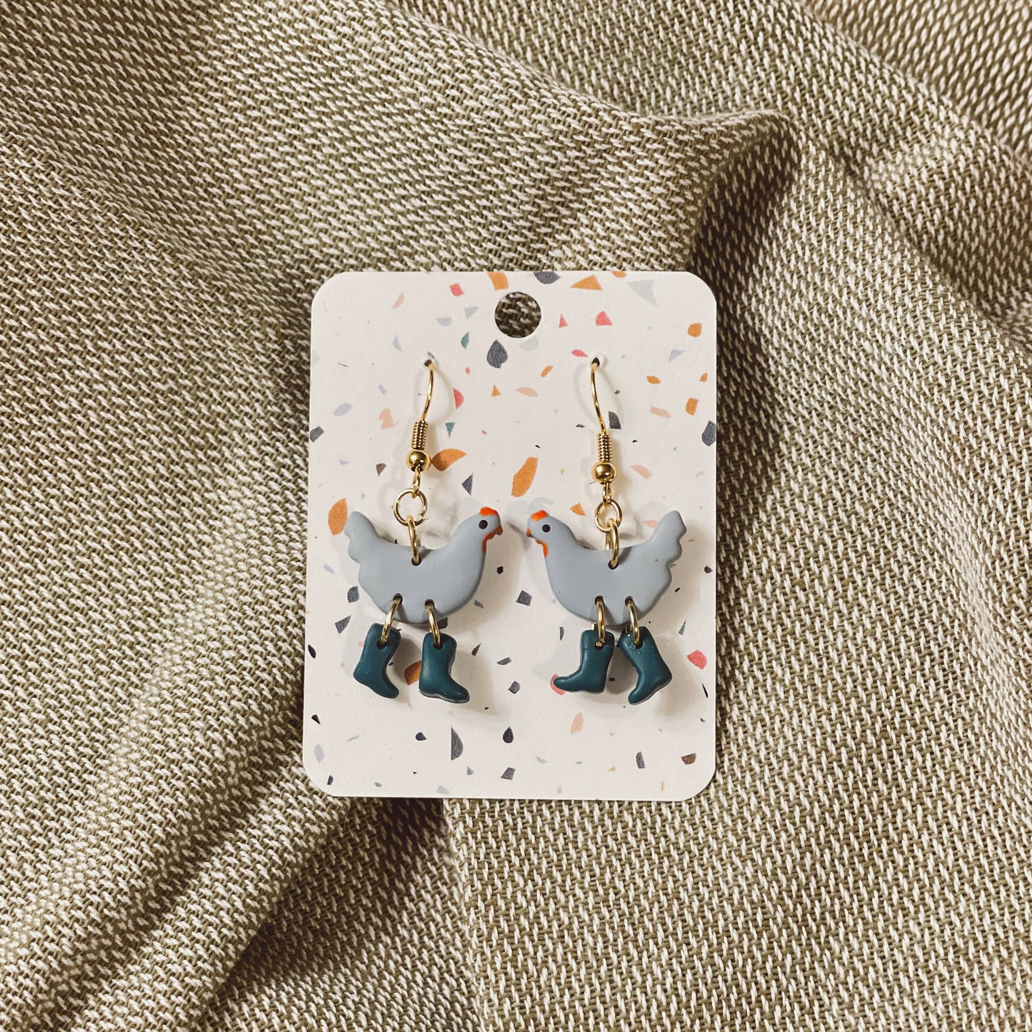Sydni Carlson Art - Assorted Pack: Chickens with Boots Earrings