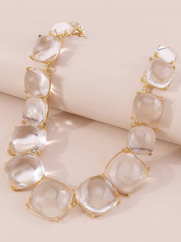 UZ Wholesale Store - Geometric Necklaces Accessories Dainty Necklace: WHITE / One_size