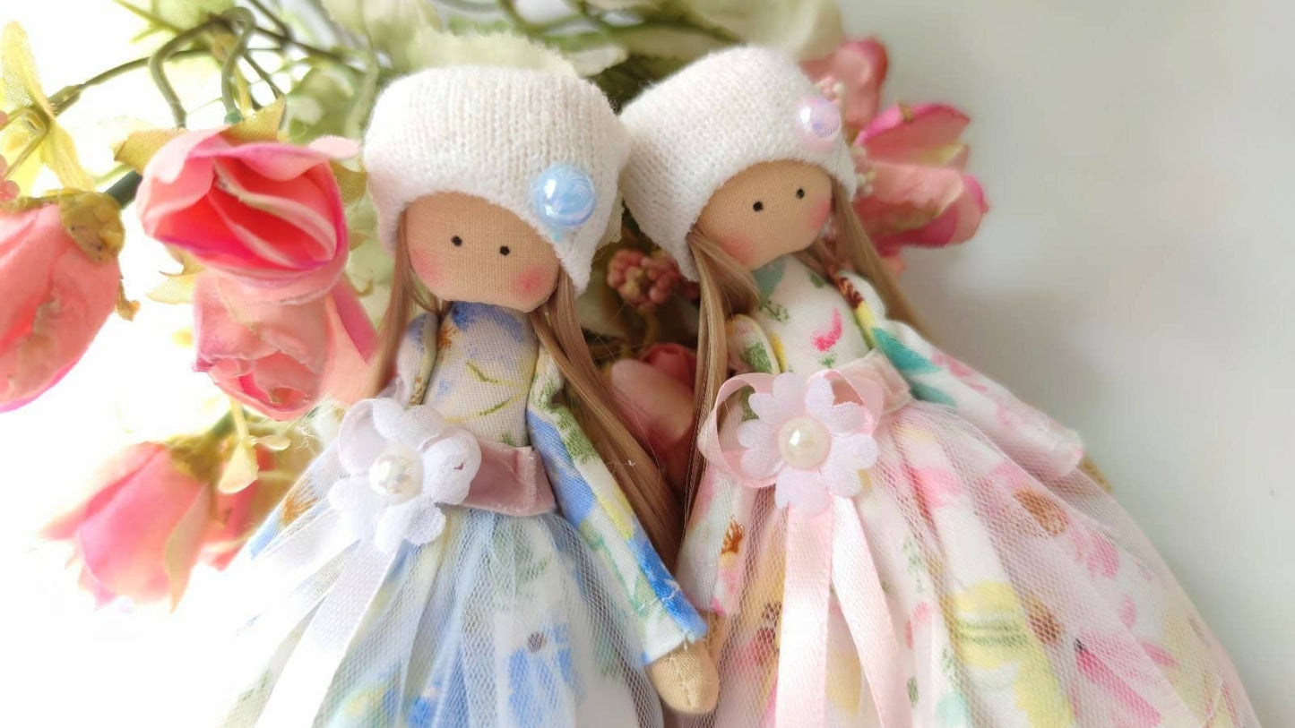 ChernikovaNataliya - Handmade Miniature Cloth Fairy Rag Doll: Pink