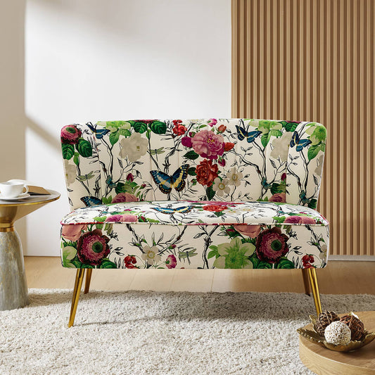 Karat Home - Cuneo Loveseat: Ivory