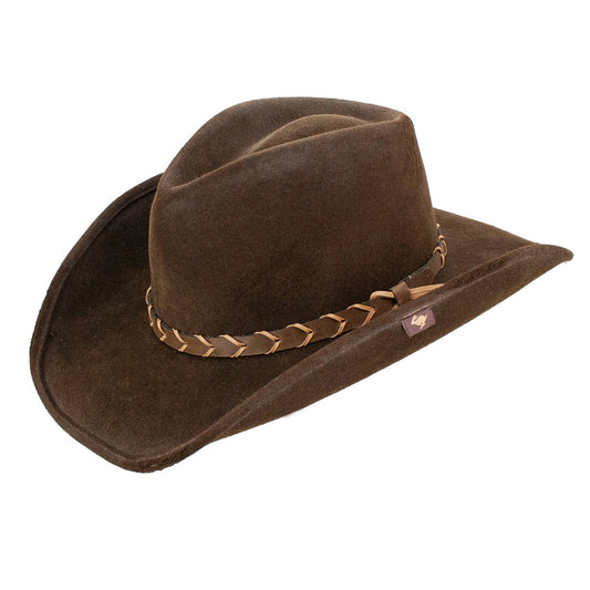 Peter Grimm - Villy Wool Felt Western Drifter Cowboy Hat