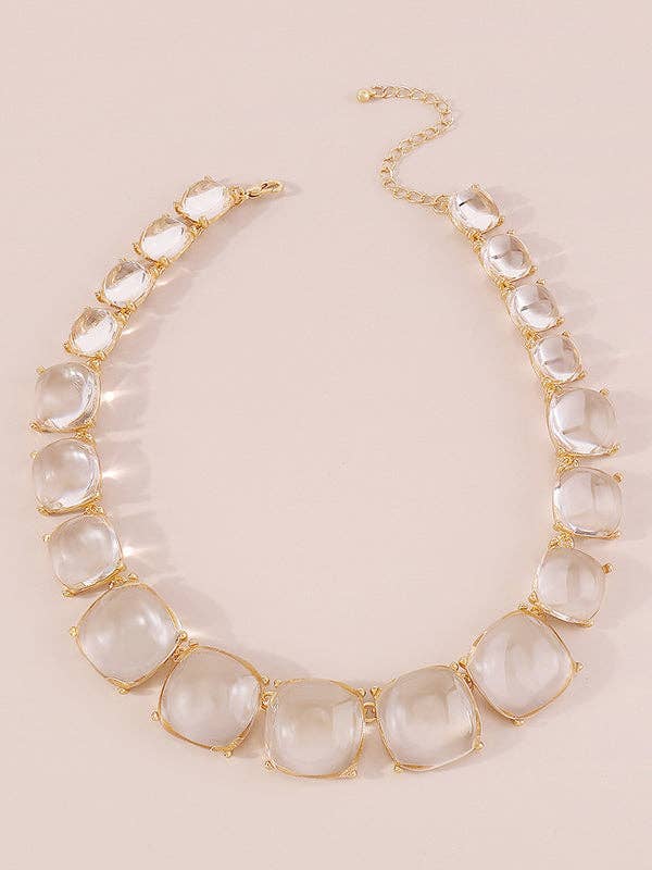 UZ Wholesale Store - Geometric Necklaces Accessories Dainty Necklace: ORANGE / One_size