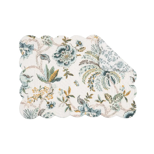 C&F Home - Braganza Teal Floral Placemat