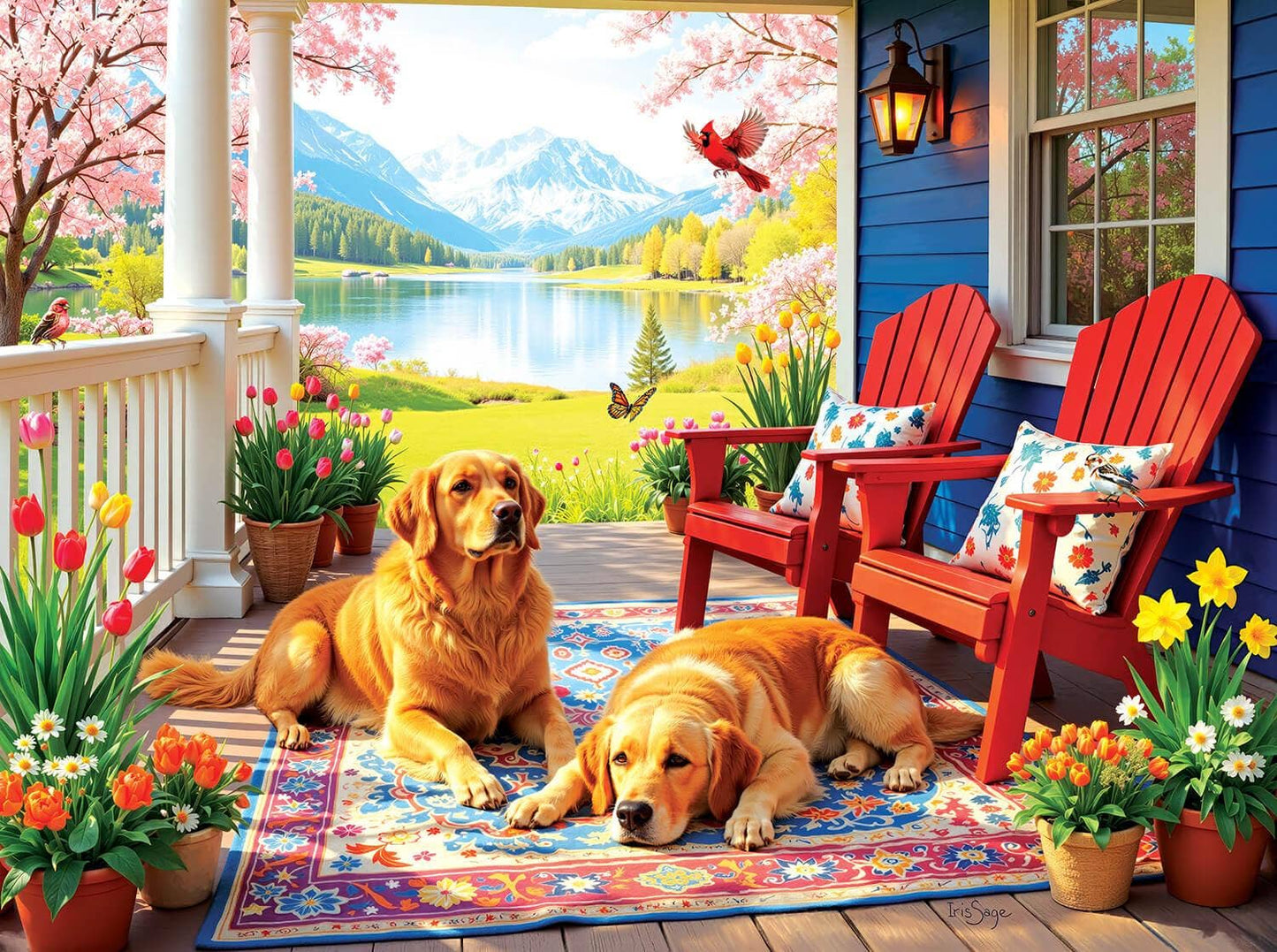 SunsOut - 1112 A Day on the Porch 1000 pc Puzzle