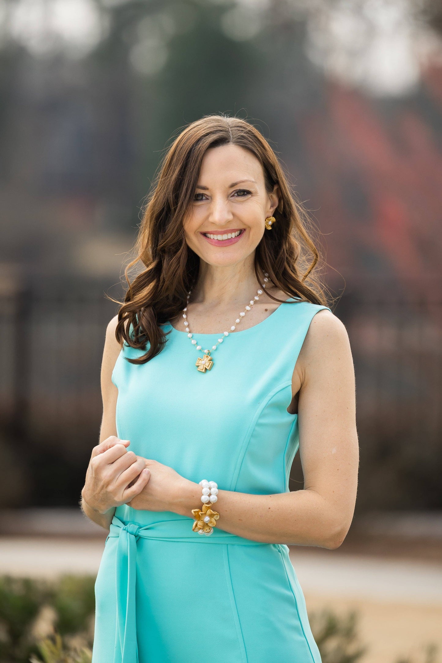 Hidden Truth Jewelry - Fresh Water Pearl Chain with Anna Pearl Cross